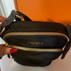 Black Authentic Tumi crossbody bag